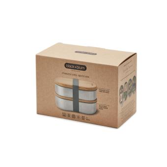 Black + Blum Black+Blum Stainless Steel Double Bento Box Convoy grey