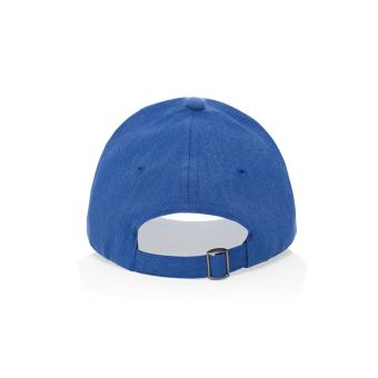 XD Collection Milo AWARE™ recycled heather 6 panel cap 200gr Aztec blue