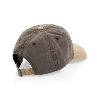 XD Xclusive BEAU AWARE™ Two-Tone 6-Panel-Cap aus washed Cotton-Twill Braun