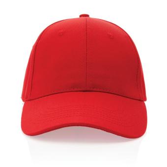 XD Collection Impact 6 Panel Kappe aus 280gr rCotton mit AWARE™ Tracer Rot