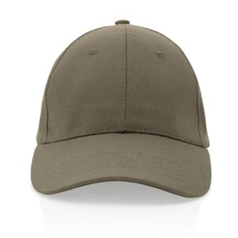 XD Collection Impact 6 panel 280gr Recycled cotton cap with AWARE™ tracer Green