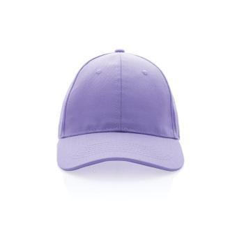 XD Collection Impact 6 panel 280gr Recycled cotton cap with AWARE™ tracer Lila