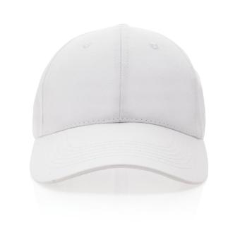XD Collection Impact 6 panel 190gr Recycled cotton cap with AWARE™ tracer White