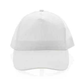 XD Collection Impact AWARE™ 190gr Brushed rCotton 5 Panel Trucker-Cap Weiß