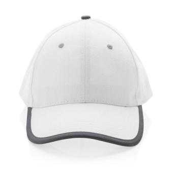 XD Collection Impact AWARE™ 280gr Brushed rCotton 6 Panel Kontrast-Cap Weiß