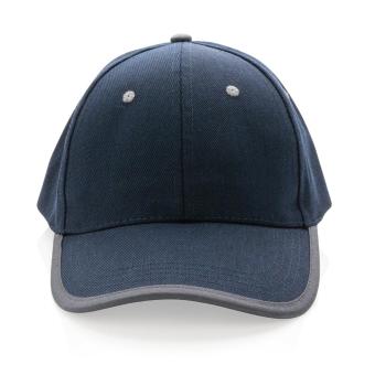 XD Collection Impact AWARE™ 280gr Brushed rCotton 6 Panel Kontrast-Cap Navy