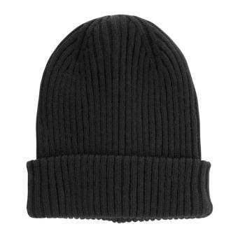 XD Collection Impact AWARE™  Polylana® double knitted beanie Black