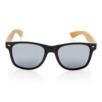 XD Collection Sonnenbrille aus Bambus und RCS recyceltem Kunststoff Schwarz