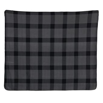 XD Collection Soft plaid fleece blanket Anthracite