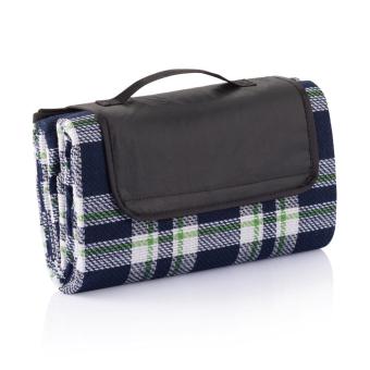XD Collection Tartan picnic blanket Navy