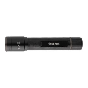 GearX Gear X RCS recycled aluminum USB-rechargeable torch Black