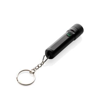 GearX Gear X rechargeable ultra bright keychain torch Black