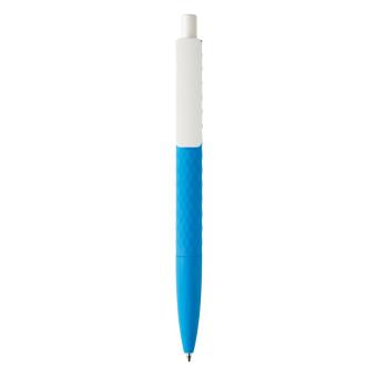 XD Collection X3-Stift mit Smooth-Touch aus RCS recyceltem ABS Blau/weiß