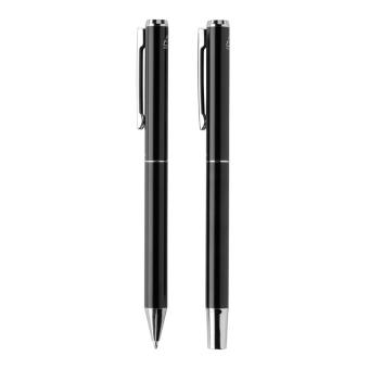 Swiss Peak Cedar RCS certified recycled aluminum pen set Black