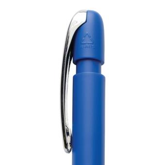 XD Collection Glide GRS-zertifizierter rABS Stift mit Metallclip Blau