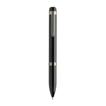 Swiss peak OSLO recycled stainless steel deluxe pen Black