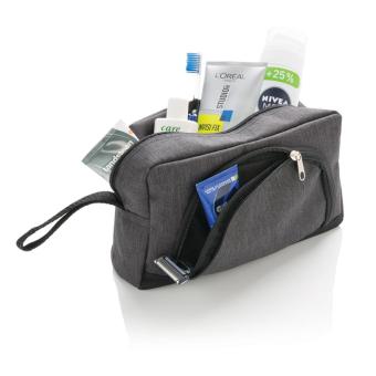 XD Collection Classic two tone toiletry bag Black/gray
