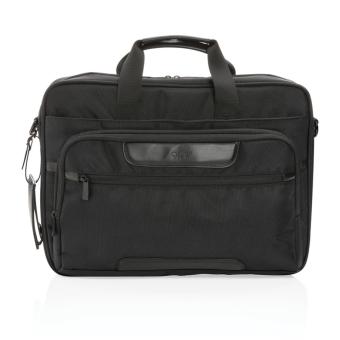 Swiss Peak AWARE™ RPET Voyager 15.6" laptop bag Black