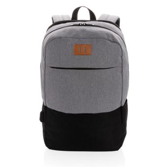 XD Collection Moderner 15.6" USB & RFID Laptop-Rucksack, PVC-frei Schwarz