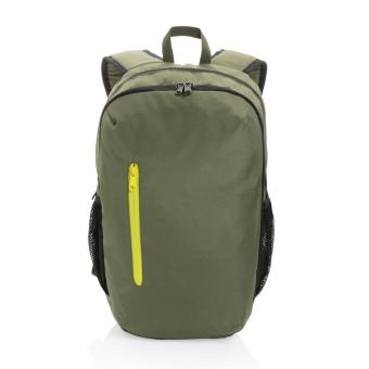 XD Collection Impact AWARE™ 300D RPET casual backpack Lime