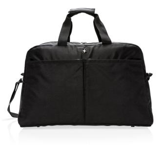 Swiss Peak RFID duffle with suitcase opening Black