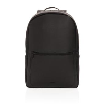 Swiss Peak Deluxe PU Laptop-Rucksack, PVC-frei Schwarz