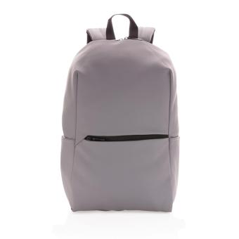 XD Collection Schicker PU 15.6" Laptop-Rucksack Grau