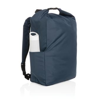 XD Collection Impact AWARE™ RPET lightweight rolltop backpack Navy