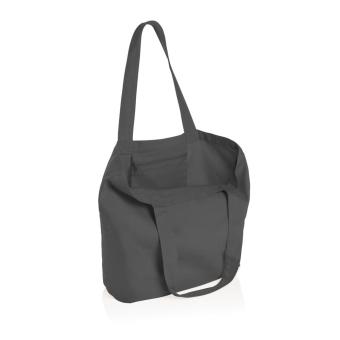 XD Collection Impact Aware™ 240g/m² rcCanvas Shopper + Tasche, ungefärbt Anthrazit