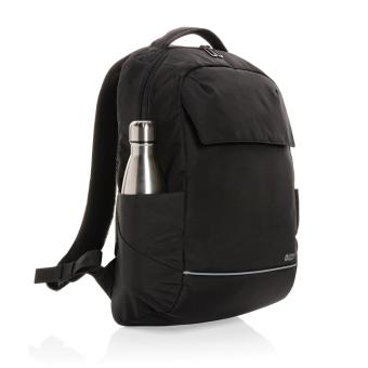 Swiss Peak Brooke AWARE™ RPET daily 15.6" laptop backpack Black