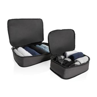 Swiss Peak Ridge AWARE™ RPET-Kompressions-Reisewürfel, 2pcs Schwarz