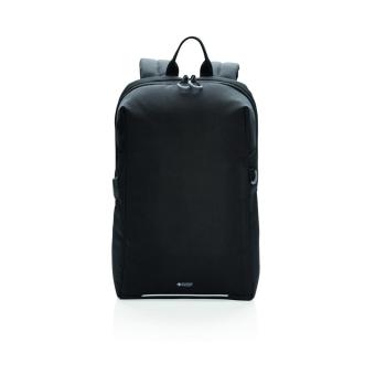 Swiss Peak AWARE™ RFID and USB A laptop backpack Black