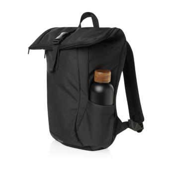 Swiss Peak Aware™ RPET Leonard 15,6"-Laptop-Rucksack Schwarz