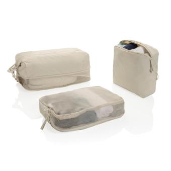 XD Xclusive KENTO URBAN RCS recycled nylon packing cube set Fawn