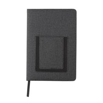 XD Collection Deluxe A5 Notebook with phone pocket Black