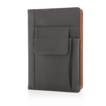 XD Collection Notebook with phone pocket Black