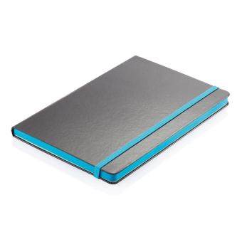 XD Collection Deluxe hardcover A5 notebook with coloured side, blue Blue,black