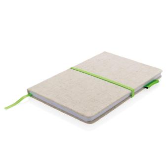 XD Collection A5 jute notebook, nature Nature,green