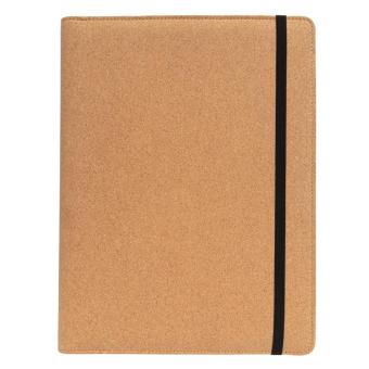 XD Collection Deluxe cork portfolio A4 with pen Brown