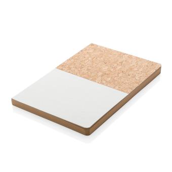 XD Collection A5 cork & kraft notebook Off white