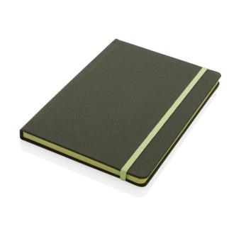 XD Collection GRS-zertifiziertes rPET-A5-Notizbuch, natur Natur,grün