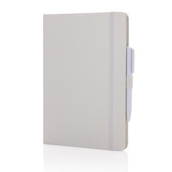 XD Collection Sam A5 RCS certified bonded leather classic notebook White