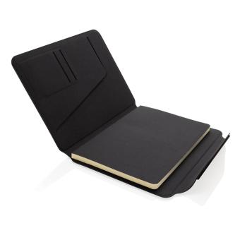 XD Xclusive Teri AWARE™ A5 Portfolio aus RPET und Walnuss Schwarz