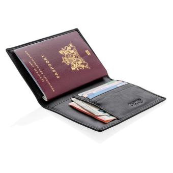 Swiss Peak RFID anti-skimming passport holder Black