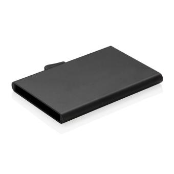 C-Secure aluminium RFID card holder Black