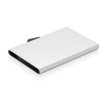C-Secure aluminium RFID card holder Silver