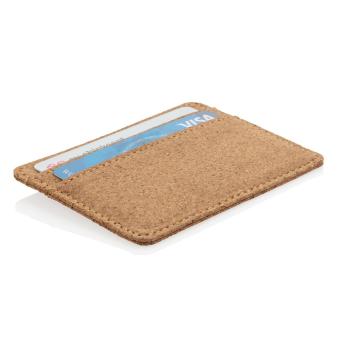 XD Collection Cork secure RFID slim wallet Brown