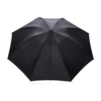 Swiss Peak AWARE™ 23" faltbarer umgekehrter Regenschirm Schwarz