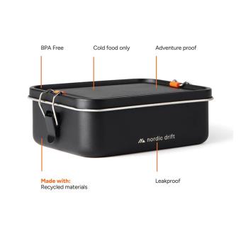 Nordic Drift Trail RCS Adventure Lunchbox 1200ML Black