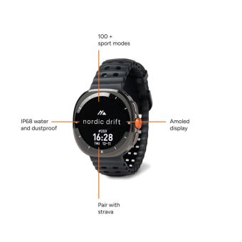 Nordic Drift Titan High Performance Watch Schwarz